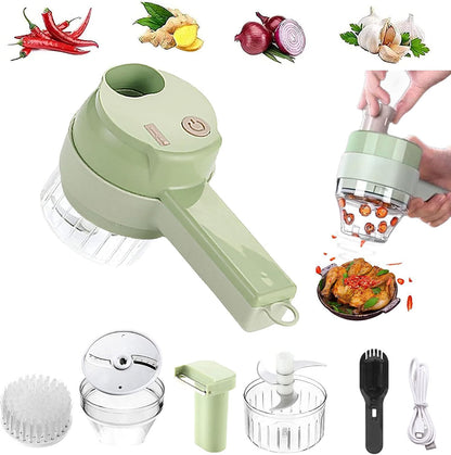 4-in-1 Handheld Electric Vegetable Cutter & Mini Food Chopper 🍅🥕