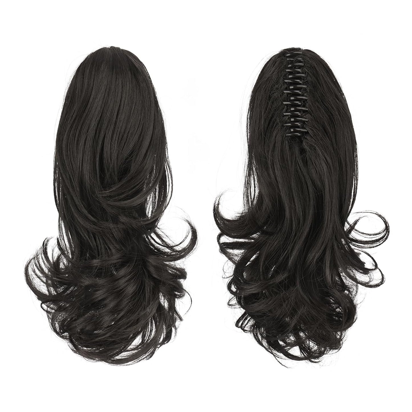 Claw Clip Curly Ponytail