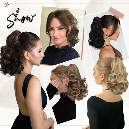 Claw Clip Curly Ponytail