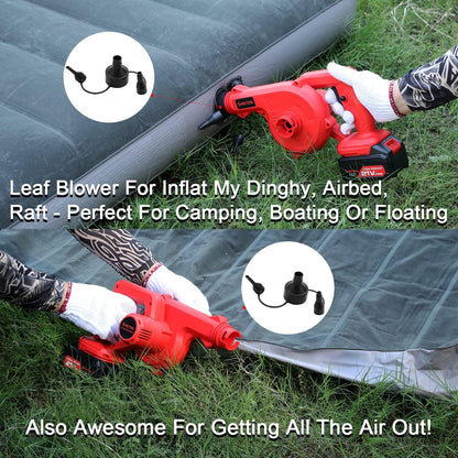 【🔥Big Sale🔥】Mini Hair Dryer Black, 2 in 1 Cordless Small Hair Dryer with 21v Lithium Battery, for Airing, Blowing Leaves, Removing Dust and Small Debris, Cars, Computer Hosts, Hard-to-Clean Corners
