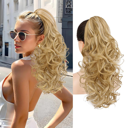 Claw Clip Curly Ponytail