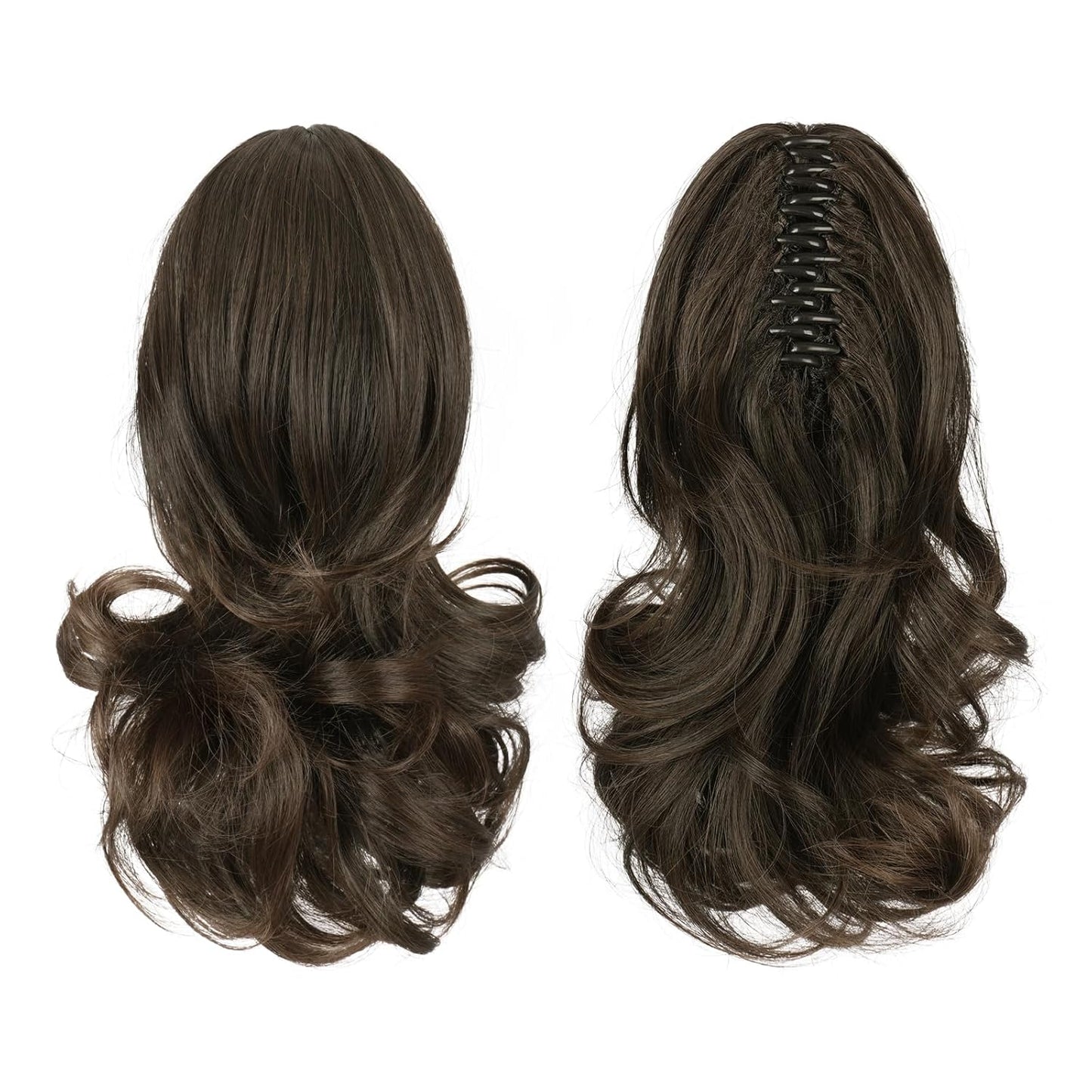 Claw Clip Curly Ponytail