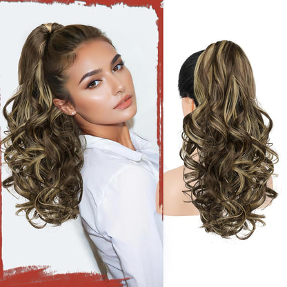Claw Clip Curly Ponytail