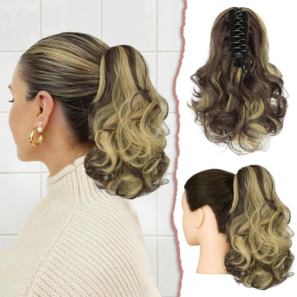 Claw Clip Curly Ponytail