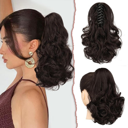 Claw Clip Curly Ponytail