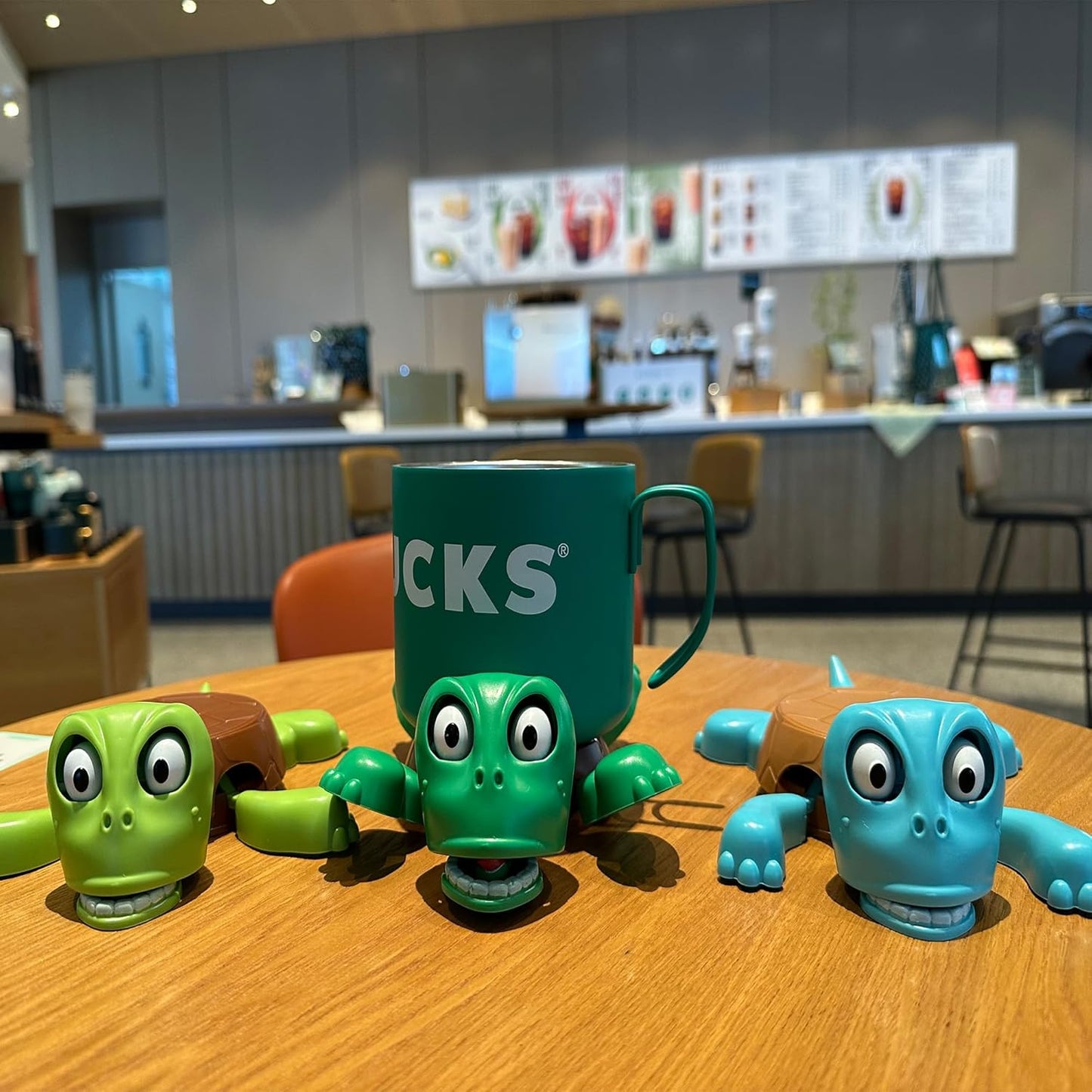 🔥Funny Turtle Coaster & Cup Holder, Moving Limbs, Cute Home Decor Gift