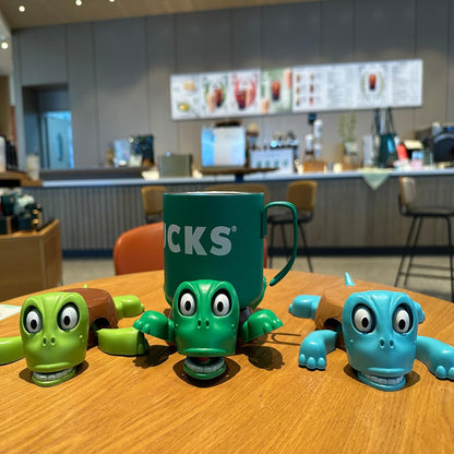 🔥Funny Turtle Coaster & Cup Holder, Moving Limbs, Cute Home Decor Gift