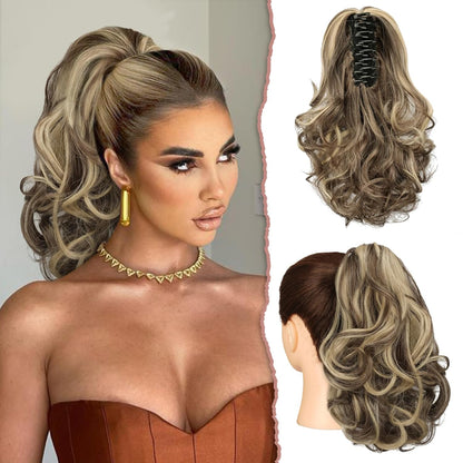 Claw Clip Curly Ponytail