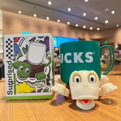 🔥Funny Turtle Coaster & Cup Holder, Moving Limbs, Cute Home Decor Gift