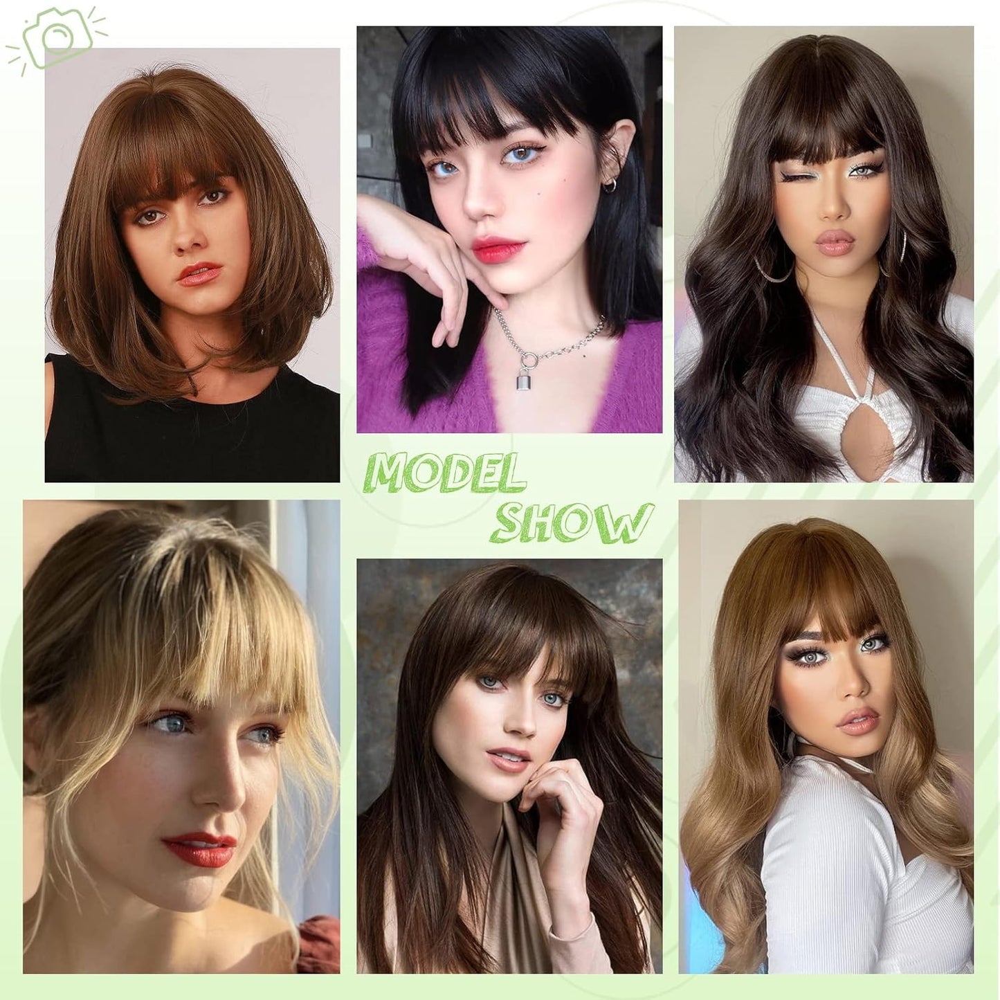 Clip-In Wispy Bangs