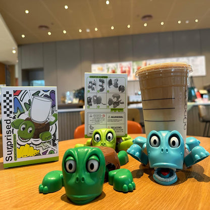 🔥Funny Turtle Coaster & Cup Holder, Moving Limbs, Cute Home Decor Gift