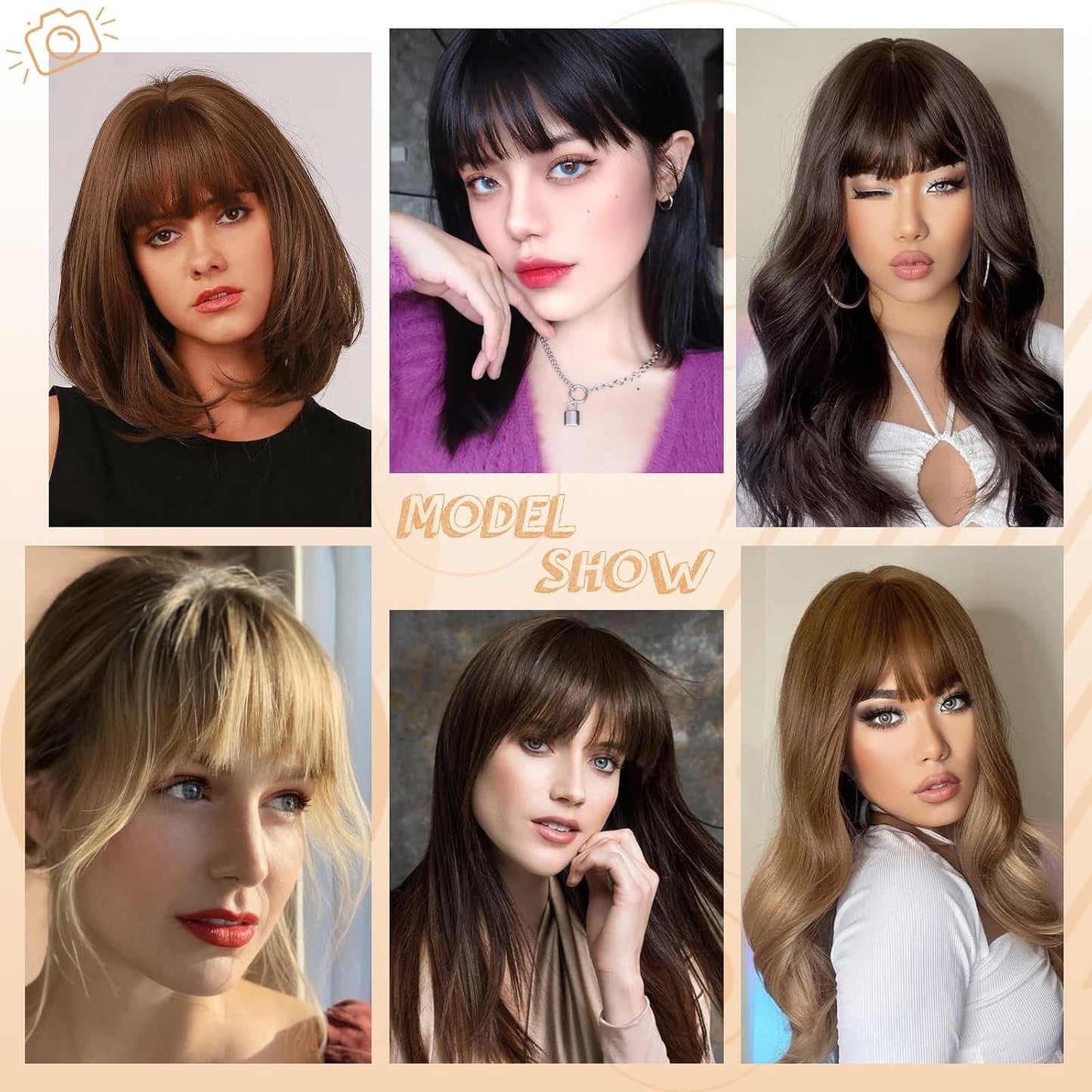 Clip-In Wispy Bangs