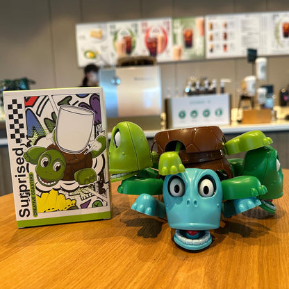 🔥Funny Turtle Coaster & Cup Holder, Moving Limbs, Cute Home Decor Gift