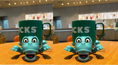 🔥Funny Turtle Coaster & Cup Holder, Moving Limbs, Cute Home Decor Gift