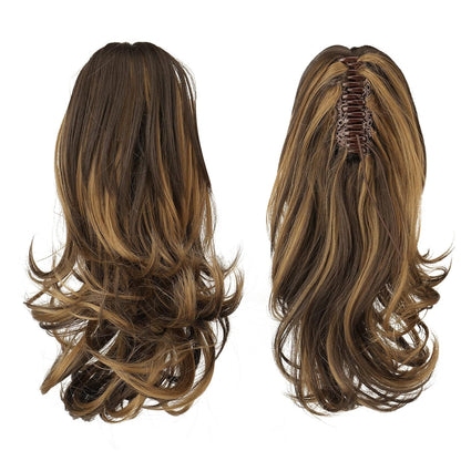 Claw Clip Curly Ponytail