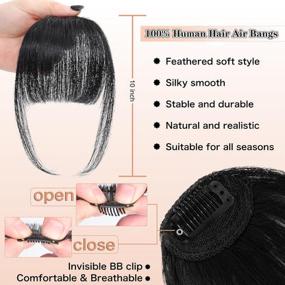 Clip-In Wispy Bangs