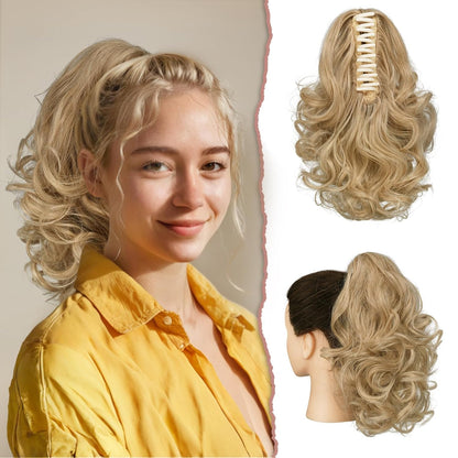 Claw Clip Curly Ponytail