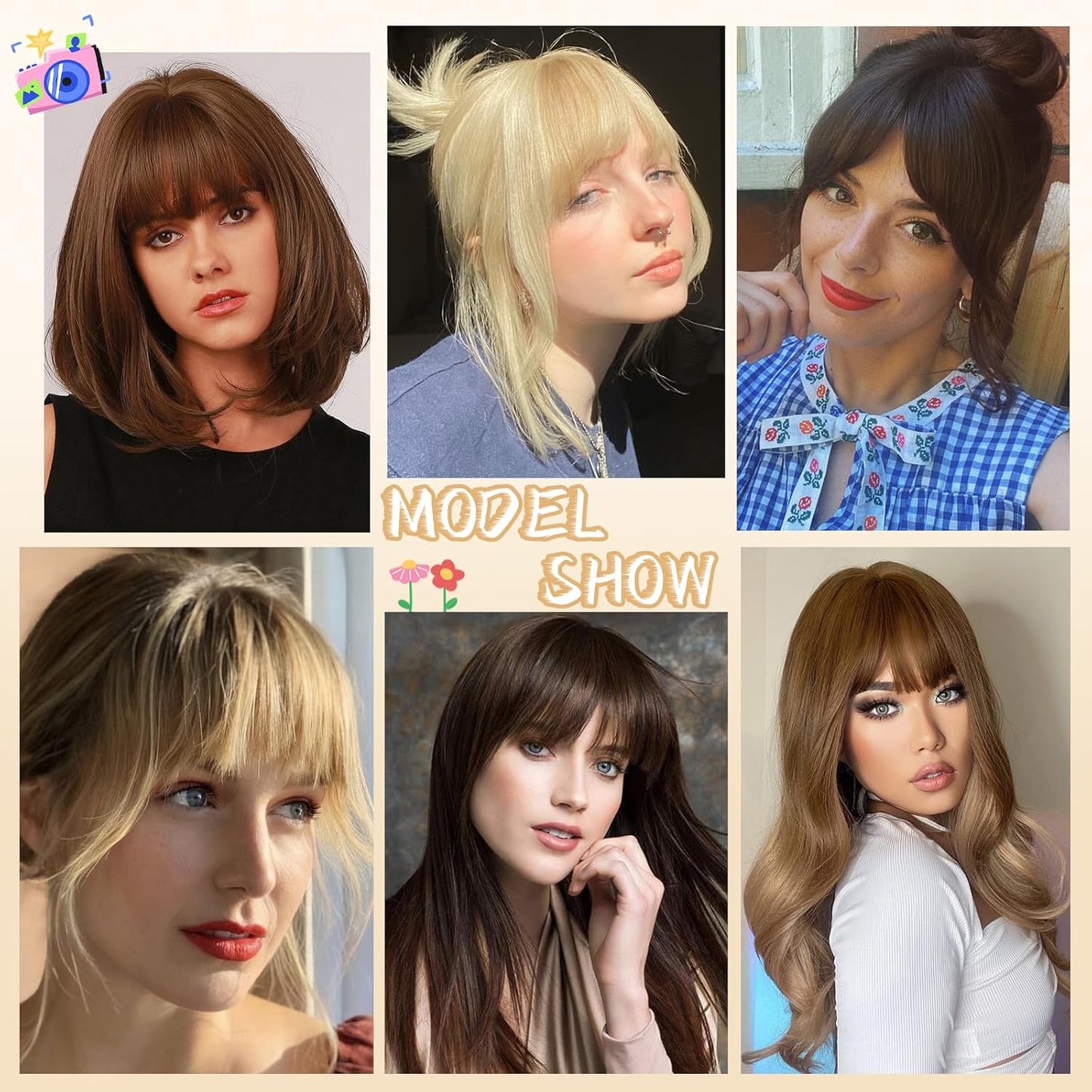 Clip-In Wispy Bangs