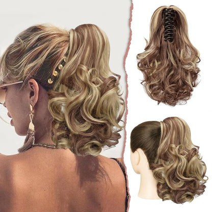 Claw Clip Curly Ponytail