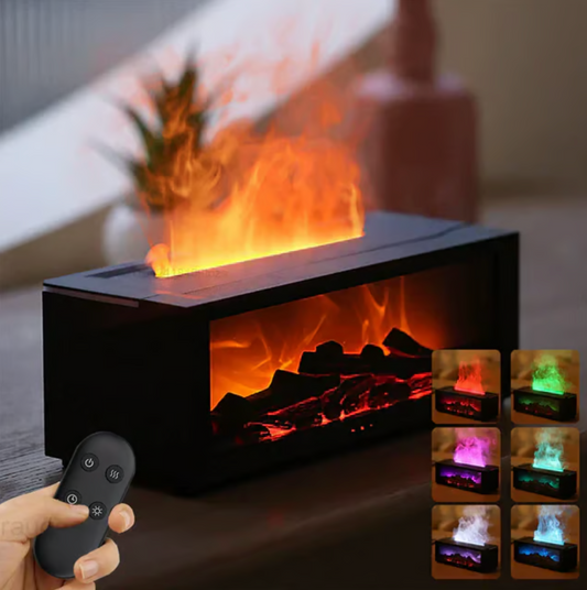 Fireplace Flame Diffuser Humidifier with Remote