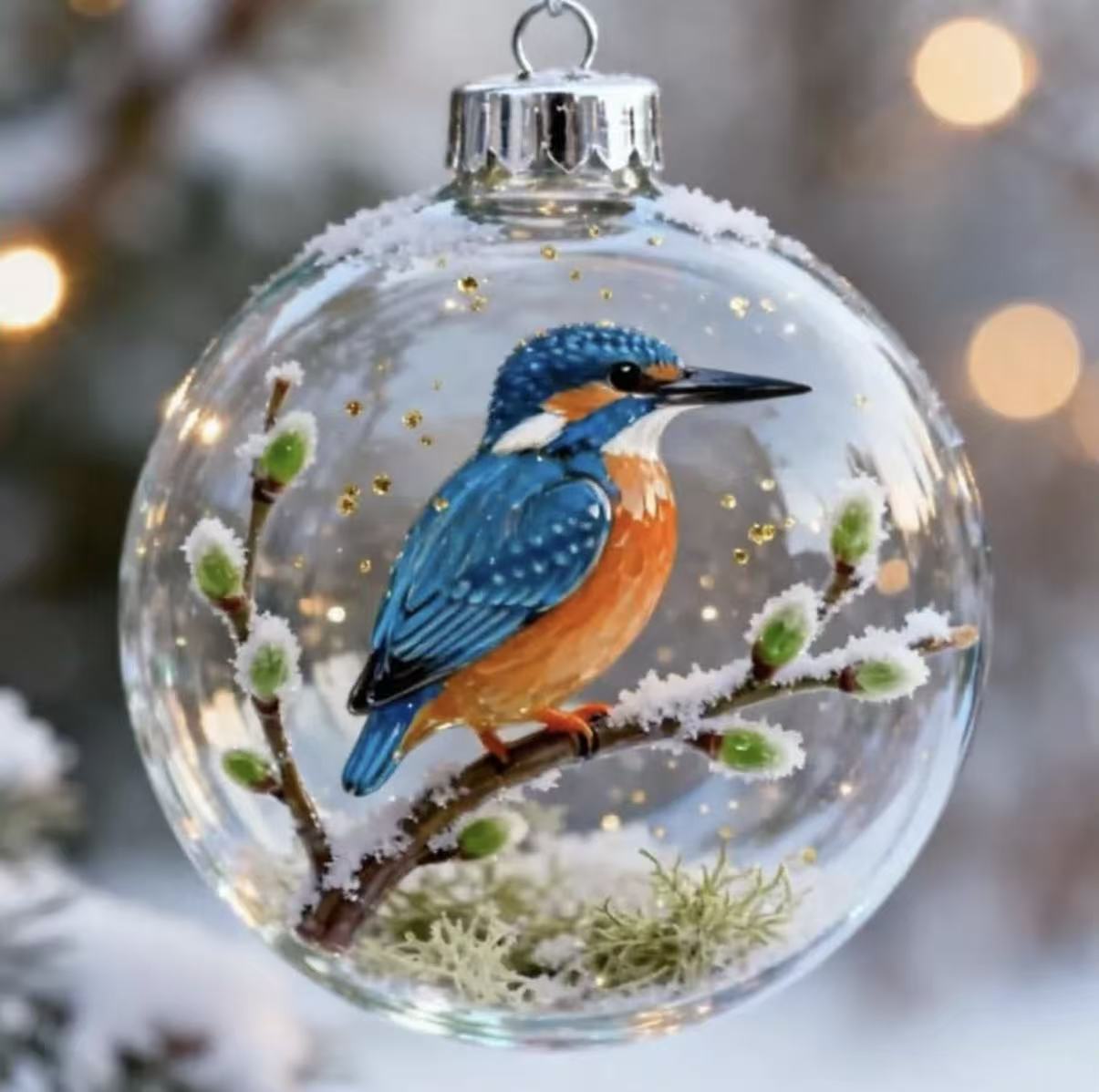 ✨Nature’s Birds Crystal Glass Ornament Set – Hummingbird & Cardinal Christmas Decor 🎄 Special First Order Discount!