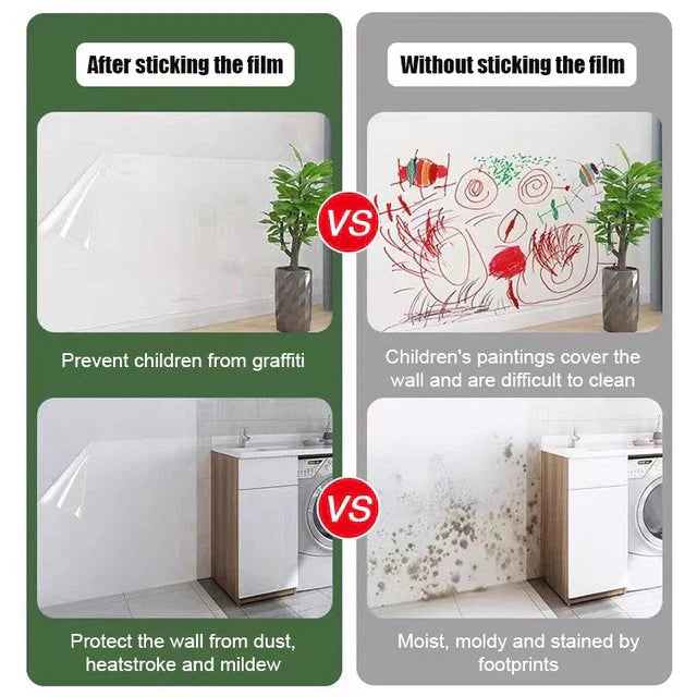 🔥Transparent Waterproof And Anti-oil Static Adsorption Wall Stickers