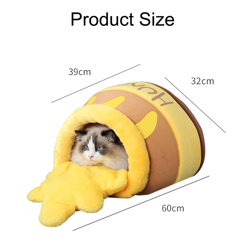 Honey Pot Shape Cat Bed